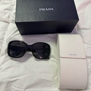 Prada Black Oversized Women's Sunglasses